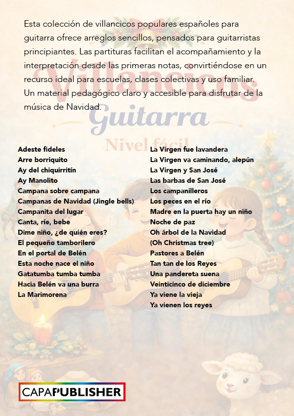 Cancionero de Villancicos para Guitarra (Nivel Fácil) - Imatge 2