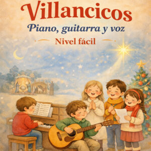 Cancionero de Villancicos para Voz, Guitarra y Piano (Nivel Fácil)