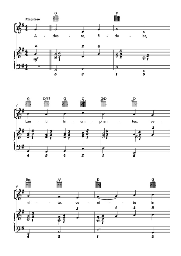 Cancionero de Villancicos para Voz, Guitarra y Piano (Nivel Fácil) - Imatge 4