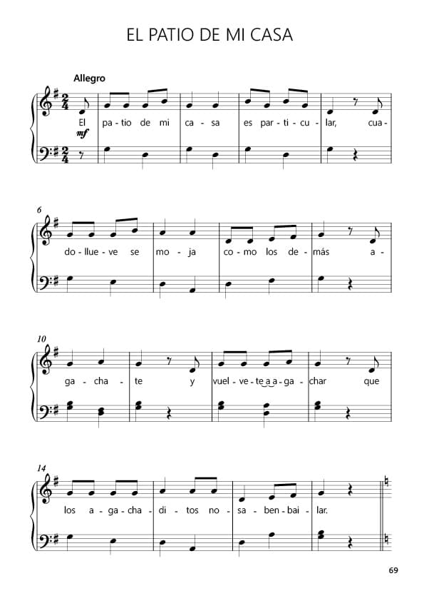 Cancionero popular infantil para piano - Imatge 3